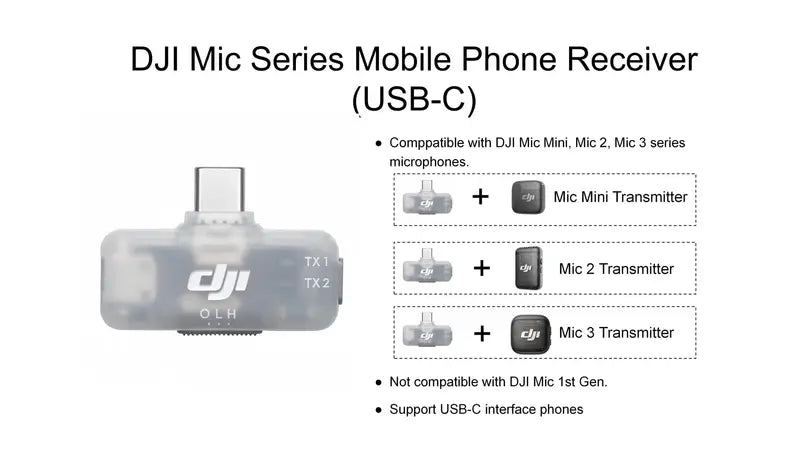 DJI MIC SERIES MOBILE RECIVER