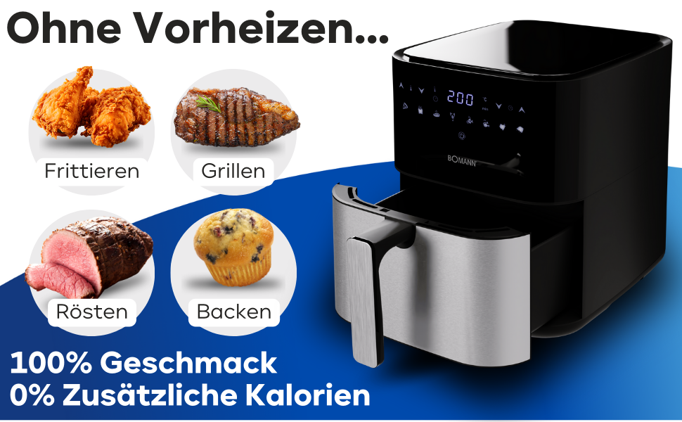 Hot air fryer 5L Bomann 🍟