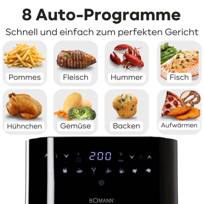 Hot air fryer 5L Bomann 🍟