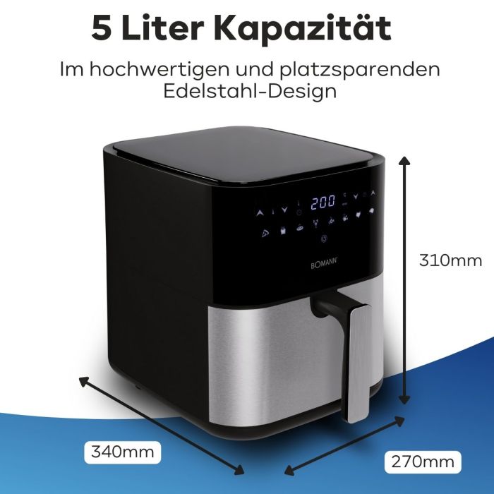 Hot air fryer 5L Bomann 🍟