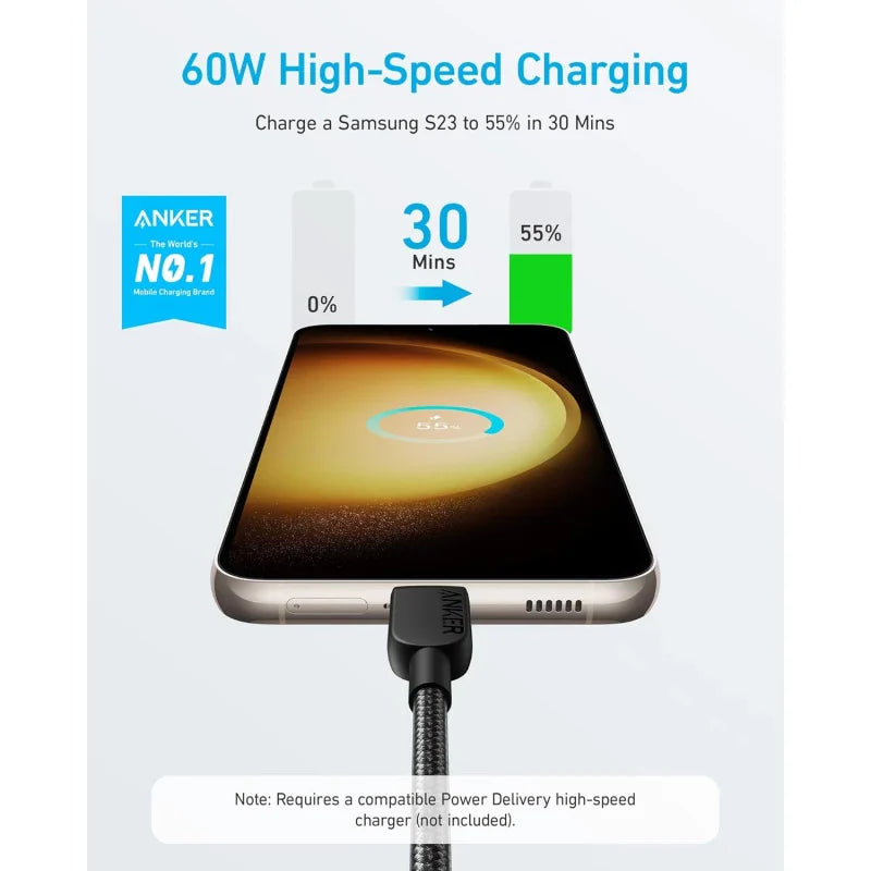 Anker 301 USB-C to USB-C ⚡60W⚡ (0.9M) ORIGINAL