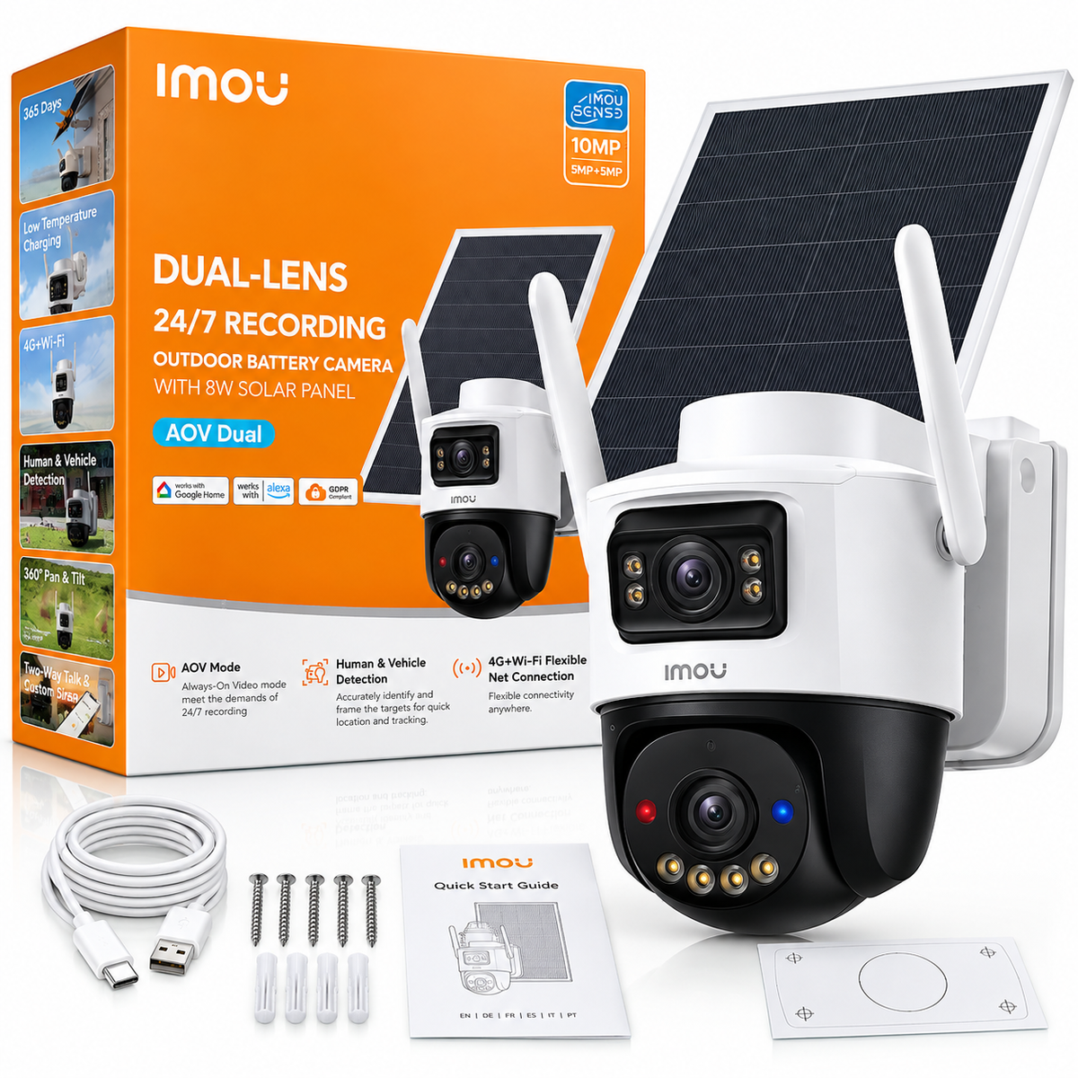 IMOU DUAL-LENS 10MP WIFI+4G