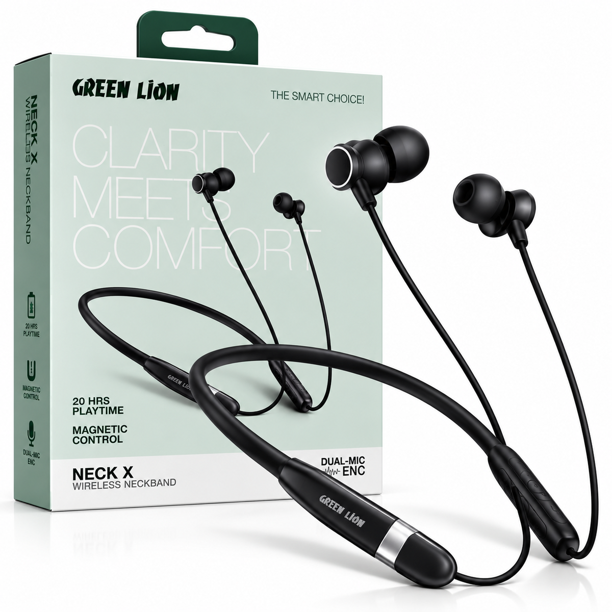 Green Lion Neck X Wireless Neckband