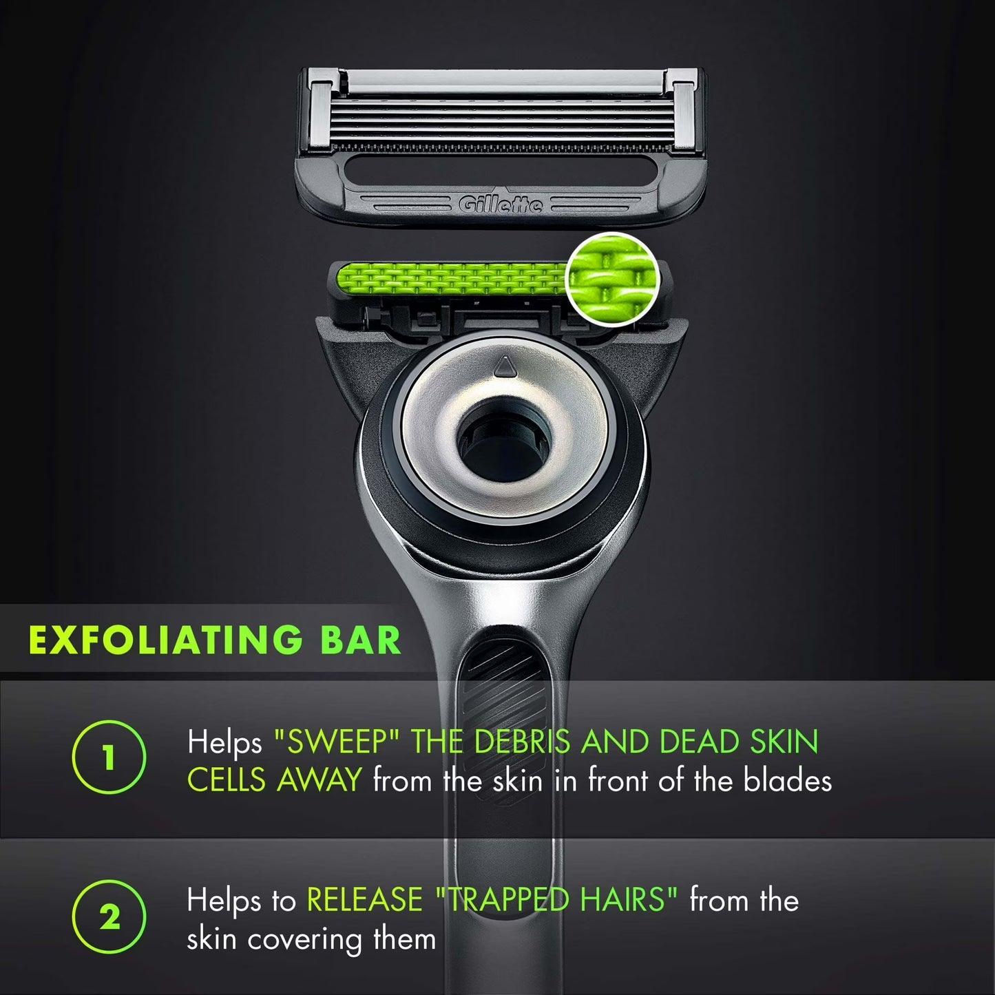 Gillettelabs Exfoliating 3 Razor 1 Stand