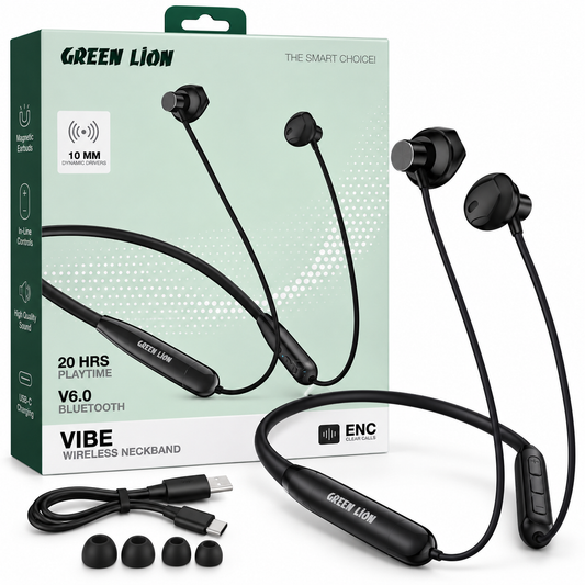 Green Lion Vibe Wireless Neckband