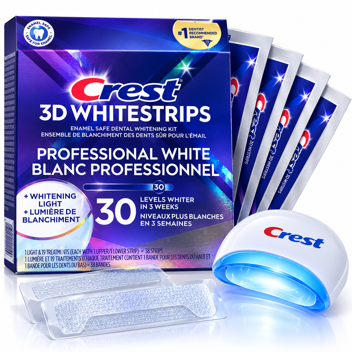 CREST 3D WHITESTRIPS ( Profissional white ) 19 treatments