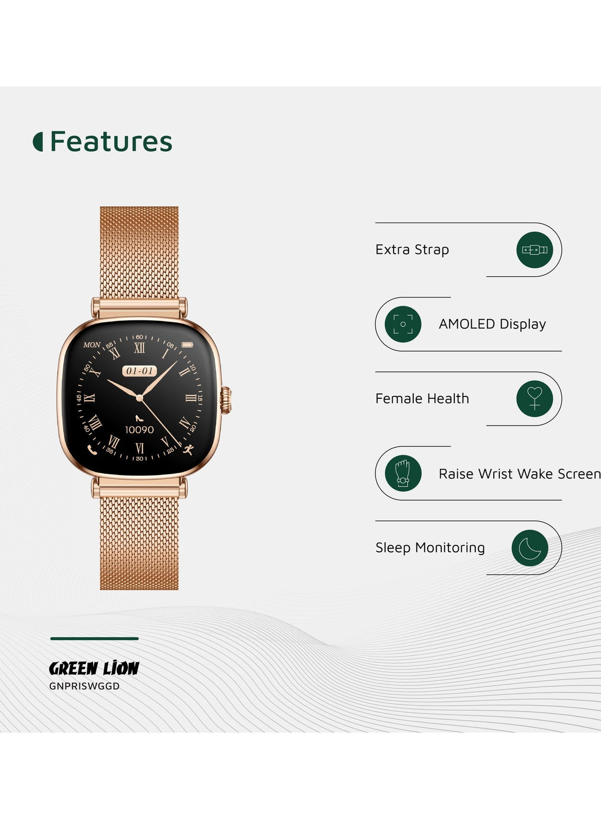 PRINCESS SMARTWATCH GREEN LION