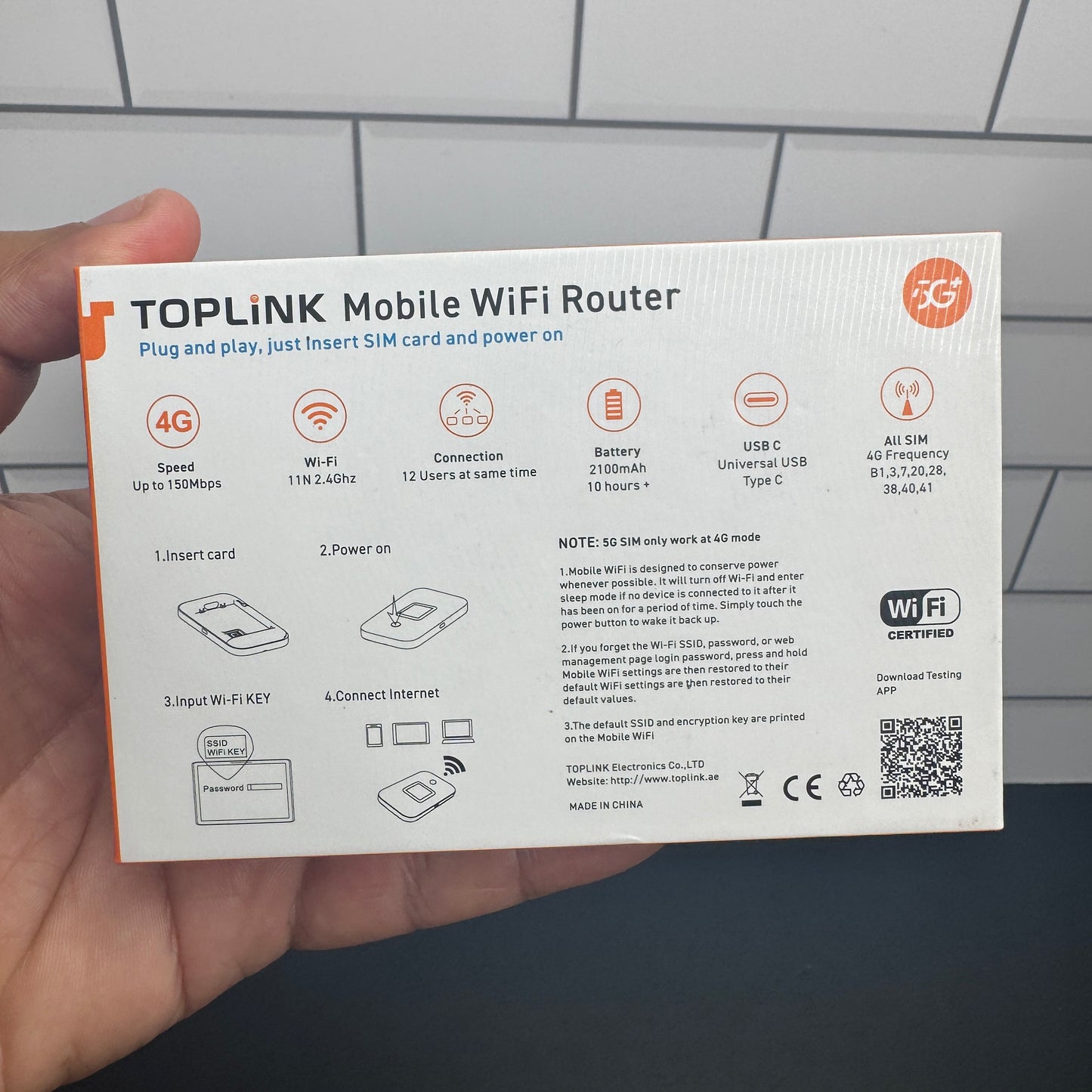 TopLink Mobile Wifi Router