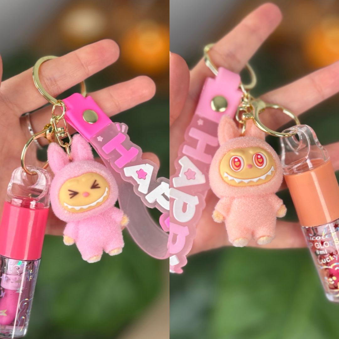 Porte-clé Gloss Labubu ✨💄 🐨