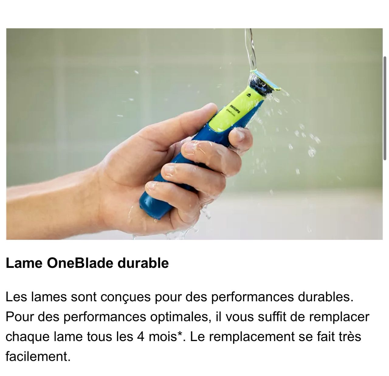 Lames De Rasoirs OneBlade PHILIPS  (Anti-Friction Blade X2)